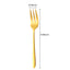 Gold Stainless Steel Fruit Fork Set Cake, Salad & Snack Cutlery (1–6Pcs)