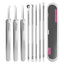 8Pcs Stainless Steel Acne Blackhead Clip Set Facial Pore Cleaner Tool