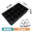 Large Silicone Ice Cube Tray Jumbo Square Ice Maker Mold (4/6/8/15 Grid)