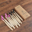 10PCS Bamboo Toothbrush Set Soft Charcoal Bristle Eco Dental Care