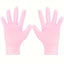 Single pink reusable silicone exfoliating moisturizing glove hand care beauty tool