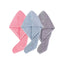 Absorbent Hair Towel Wrap Button Fast Dry Hair Turban for Women