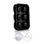 6 Grid Ice Cube Tray Large Round & Square Ice Mold for Whiskey & Cocktails