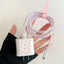 Transparent Pink Love Charger Case for iPhone 18W/20W