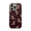 Luxury Blue Flower Double-Layer Case for iPhone 17 16 15 14 13 Pro Max
