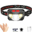 8 Modes LED Motion Sensor Headlamp COB Head Light