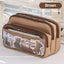 Transparent Pencil Case Large Capacity Storage Bag