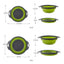Silicone Folding Drain Basket Vegetable & Fruit Washing Strainer Kitchen Tool