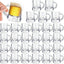 Mini Plastic Beer Mugs 1oz Clear Shot Glasses with Handle