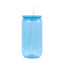 16oz Colorful Plastic Cup with Straw Reusable Drink Tumbler