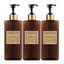 Shower Soap Dispenser Set Refillable Shampoo, Conditioner & Soap Bottles
