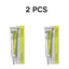 Two skincare product tubes with yellow labels on a white background