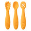 3PCS Baby Learning Spoon Set Soft Feeding Spoons for Toddlers