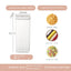 Sealed Grain Storage Jar with Scale Airtight Kitchen Food Container