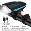 USB Rechargeable Bike Light with Horn Waterproof Headlight