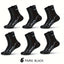 6 Pairs Men Sports Socks Breathable Mesh Running Basketball Socks