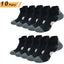 Fitness Sport Socks Non-Slip Cushioned Quick Dry Running Socks 3 Pairs