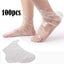 100Pcs Disposable PE Foot Mask Covers Moisturizing Spa Pedicure Bags