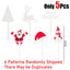 Christmas Fruit Fork Set Santa, Snowman & Elk Cupcake Toppers Decorations