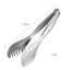 304 Stainless Steel Food Tongs UK Ice & BBQ Serving Clips