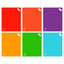 6PCS Flexible Cutting Mats Non-Slip Chopping Boards