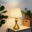 Nordic Retro Desk Lamp with Fabric Shade & USB Light