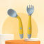 Baby Silicone Spoon & Fork Set Soft Bendable Toddler Feeding Utensils