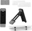 Pair of black and silver foldable keyboard risers for laptops and keyboards