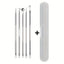 curved blackhead remover tweezers extracting stubborn blackhead from nose for deep pore cleaning skincare tool