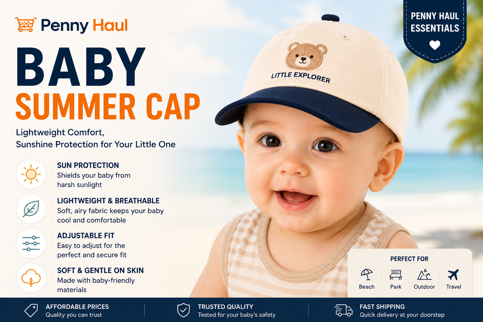 Baby summer cap