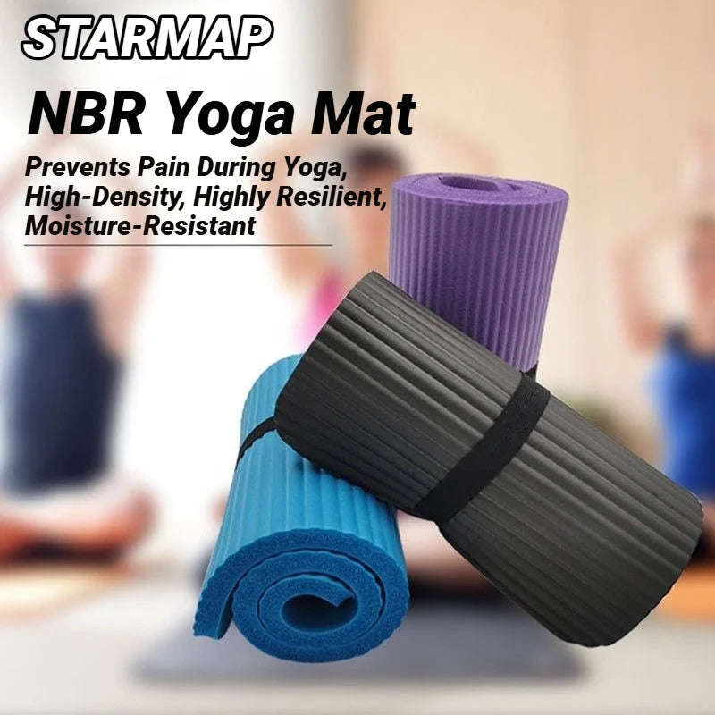 15MM NBR Penny Haul Yoga Mat 60x25cm Thick Pilates Fitness Portable Indoor Outdoor