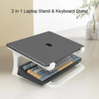 2 in 1 ergonomic laptop stand and keyboard stand desktop lift for MacBook PC