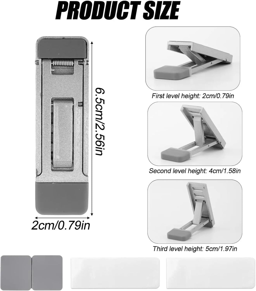2pcs set of foldable laptop stand risers for desktop elevation