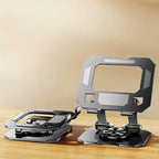 360 degree rotatable swivel base desktop tablet bracket for smooth viewing angle adjustment