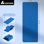 4mm TPE Foldable Penny Haul Yoga Mat Non Slip Travel Exercise Mat Home