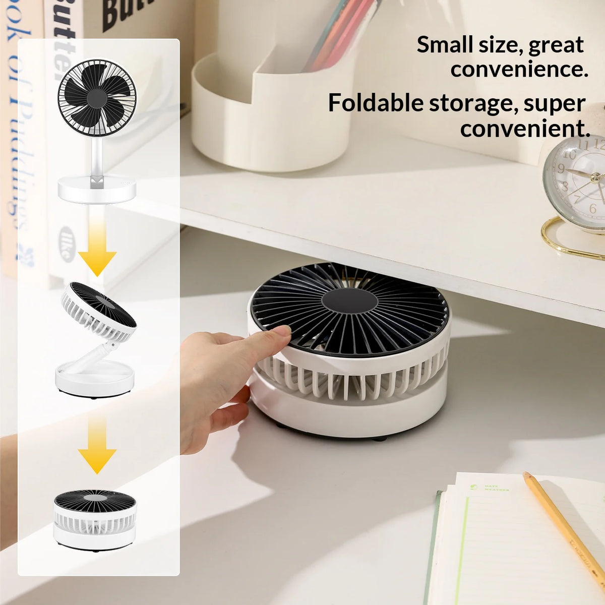 5-Inch Foldable USB Mini Fan UK Portable Desktop Cooling Fan