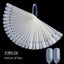50Pcs False Nail Display Tips Oval Nail Art Practice Swatch Palette Penny Haul UK