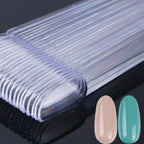 50Pcs False Nail Display Tips Oval Nail Art Practice Swatch Palette Penny Haul Uk