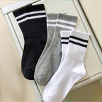 Women Mid Tube Socks 3-6 Pairs Breathable Warm Autumn Winter Comfort
