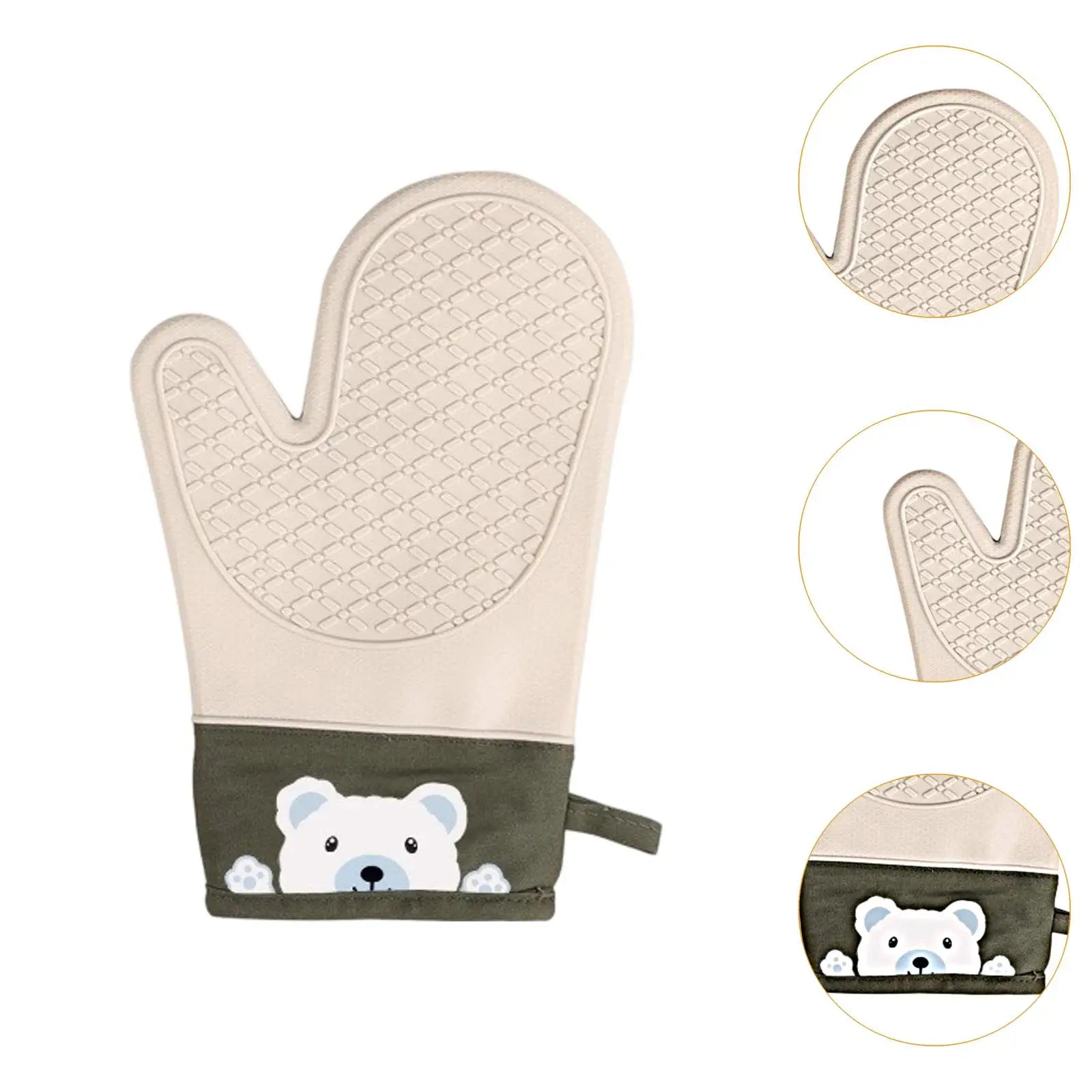 Thick Silicone Oven Mitts – Heat Resistant Non-Slip BBQ Gloves