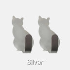 Cat Pattern Self-Adhesive Wall Hook Cute Towel & Clothes Hanger