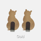 Cat Pattern Self-Adhesive Wall Hook Cute Towel & Clothes Hanger