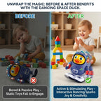 Dancing Astronaut Duck Toy – Musical LED Toy for Toddlers