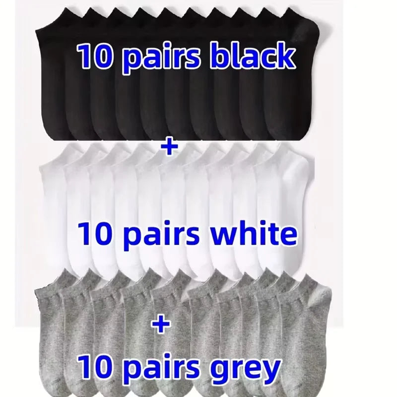 Unisex Ankle Socks Breathable Lightweight Sports Trainer Socks 5-10 Pack