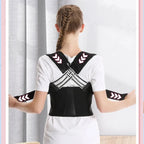 Adjustable Full Back Support Brace Shoulder Straightener Belt