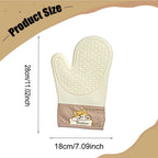 Thick Silicone Oven Mitts – Heat Resistant Non-Slip BBQ Gloves