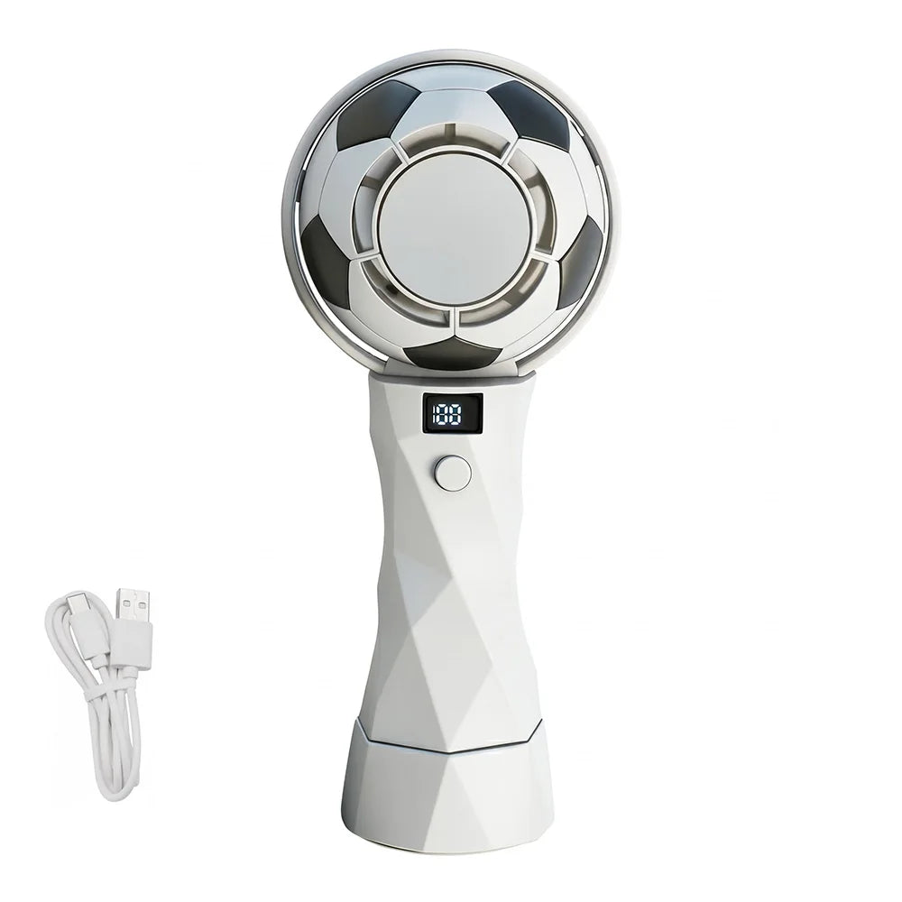 Football Mini Fan UK 3000mAh USB-C Rechargeable Desk Fan