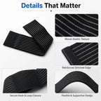 Elastic Wrist Wraps Adjustable Hook & Loop Gym Support Band Set