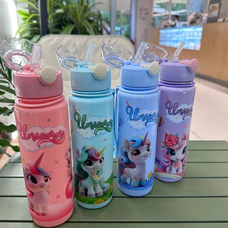 700ml Cartoon Space Water Bottle BPA-Free Kids Cup