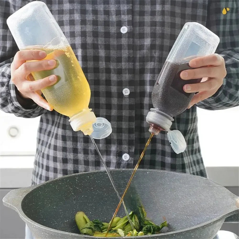 300ml 500ml Oil Bottle Heat Resistant Kitchen Squeeze Dispenser Main image